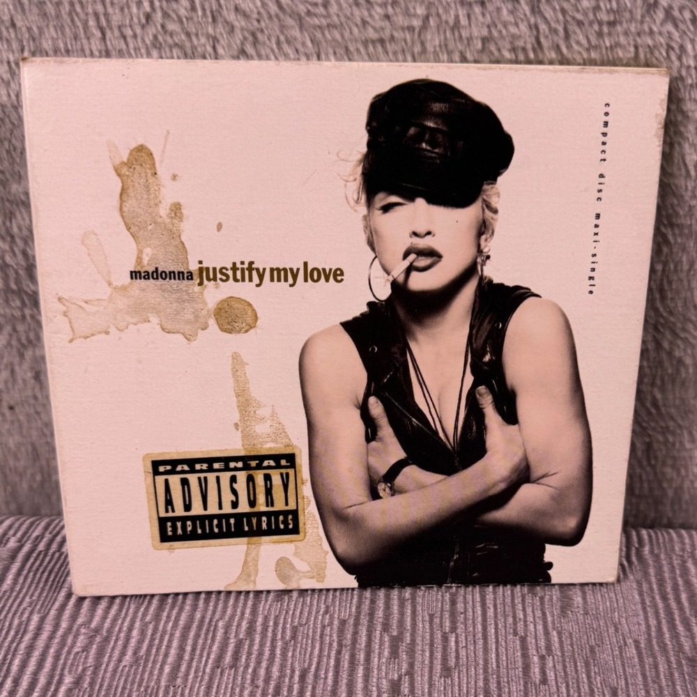 Madonna Justify My Love CD Maxi-Single 1990 Sire 9 21820-2 Remixes Pop Music